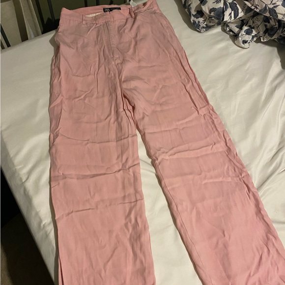 Zara Pink Double Breasted Blazer 2701/644 and Matching High Waist Pant 2702/644 - Picture 5 of 7